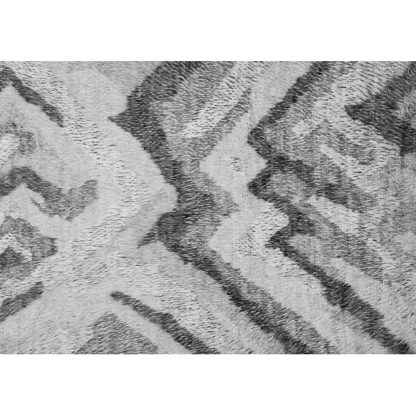 Wrought Studio Abstract 2555 Gray Area Rugs Wayfair